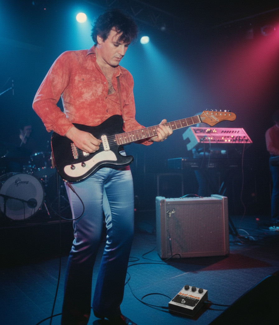 Che Guitare, Gitarrist, Soundtüftler und Geräte-Entwickler, ca. 1986