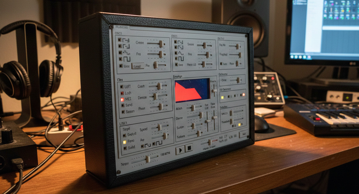 Das Programm TS-404 bildet einen intuitiv bedienbaren Musik-Synthesizer nach